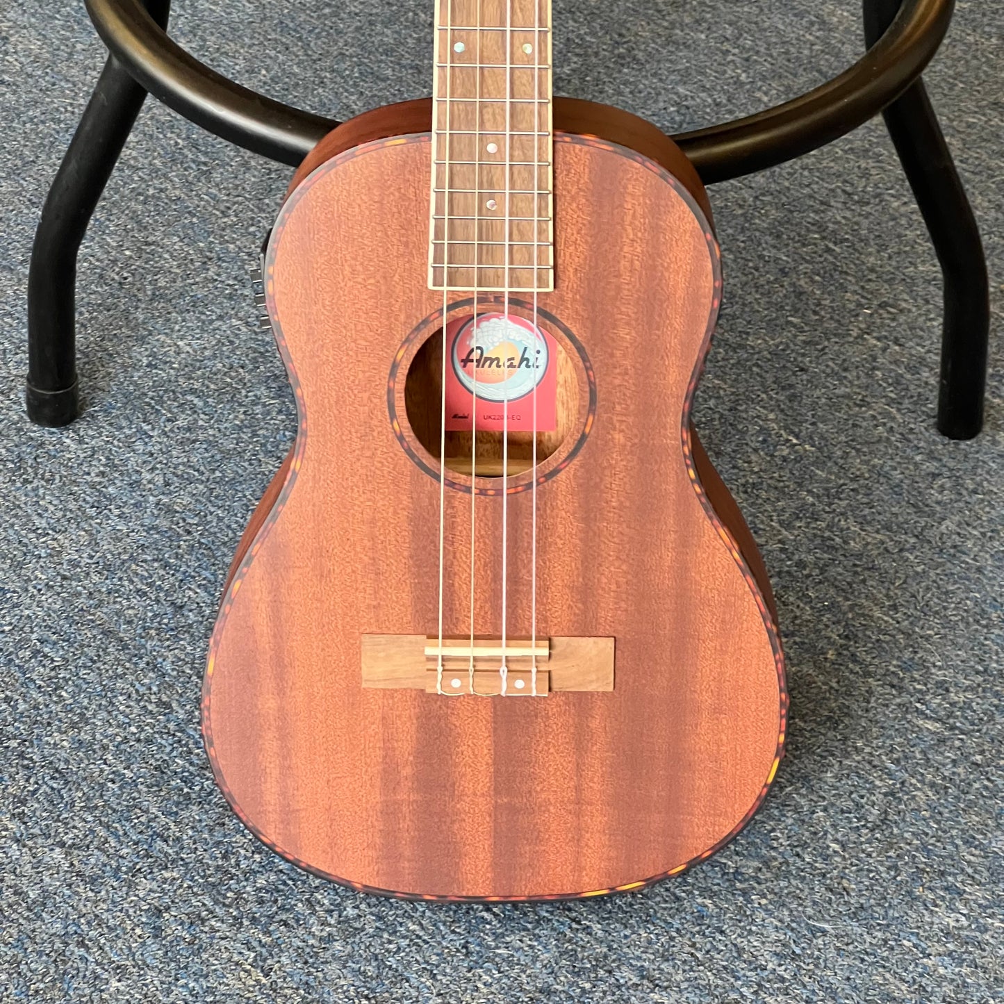 Amahi Baritone Acoustic-Electric Ukulele w/EQ Pickup, built in tuner