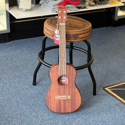 Amahi Baritone Acoustic-Electric Ukulele w/EQ Pickup, built in tuner