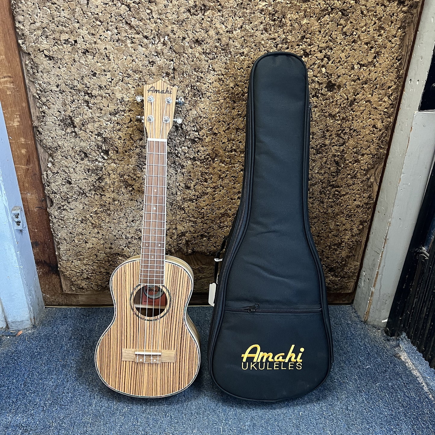 Amahi UK330T Classic Zebrawood Tenor Ukulele