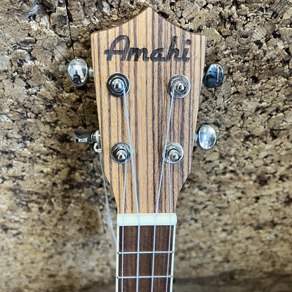 Amahi UK330T Classic Zebrawood Tenor Ukulele